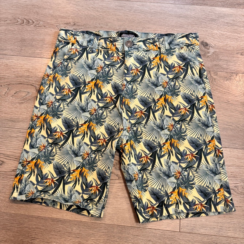 AussieBum‎ Authentic Chino Shorts Medium M Tropical Floral Print Mens